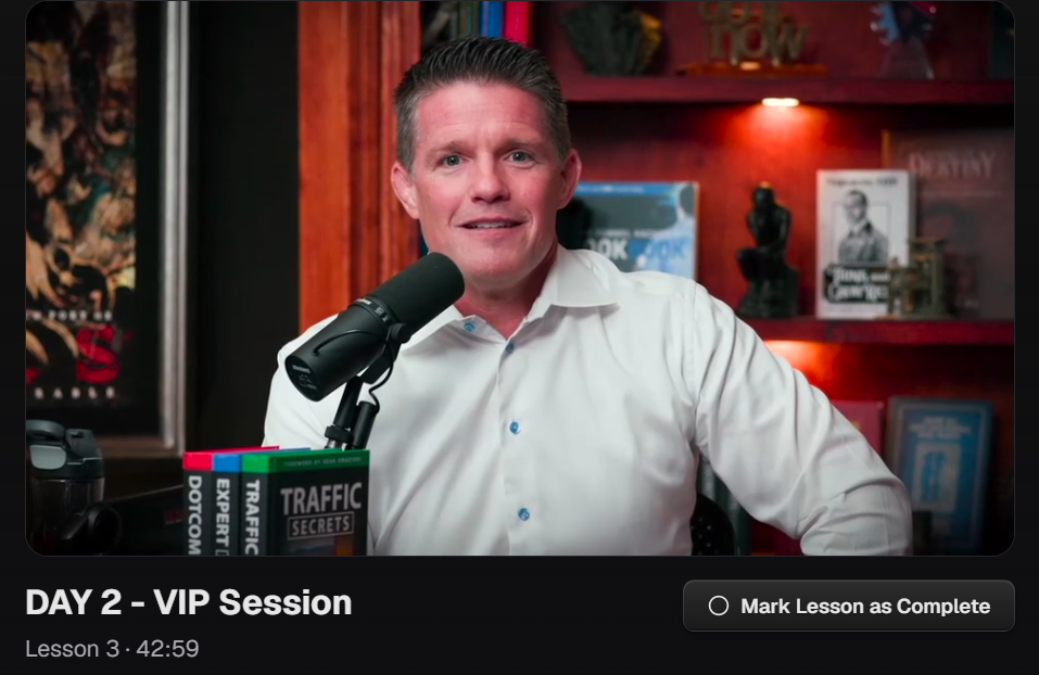 Russell Brunson AI Secrets Challenge VIP Session Replay Day 02